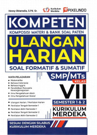 Image of Kompeten Ulangan Harian Smp/ Mts Kelas Vii Kur. Merdeka
